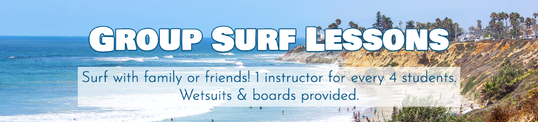 Learn to surf with group surf lessons